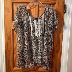 A.N.A. Sheer Top, Size 3X